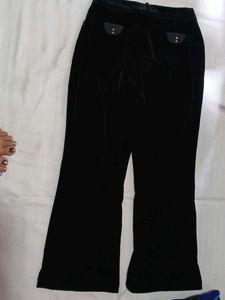 Black Velvet Pants