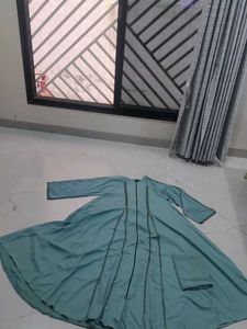Elegant Teal Ethnic abaya