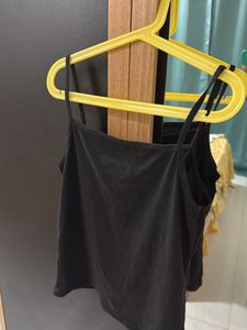 Black Spaghetti Strap Tank Top
