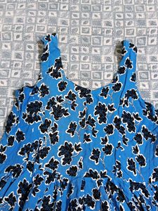 Blue Floral Summer Dress
