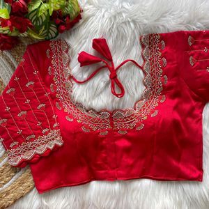 Stunning Teal Embroidered Blouse