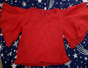 Womens Red Crop Top