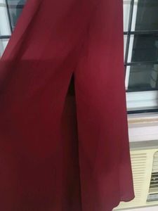Elegant Maroon Maxi Dress