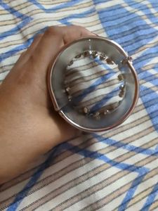 Elegant Silver oxidised Cuff Bracelet