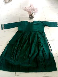 Embroidered Green Kurta Set 3XL