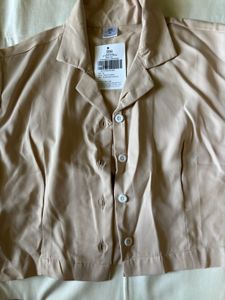 SSS BEIGE CROP SHIRT