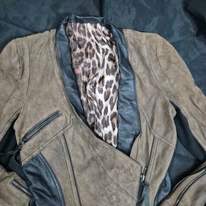 y2k Stylish Asymmetrical Leather Jacket