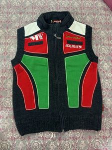 Vibrant Color Block Zip-Up Vest