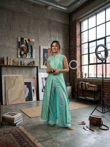 Beautiful Mint Green Ethnic Kurta