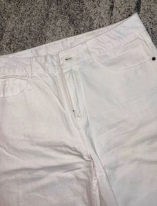 White Wide Leg Jeans
