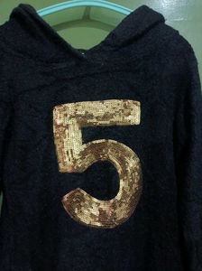 Black Hoodie with Number 5
