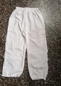 White Parachute Pants