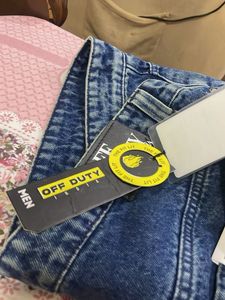 Stylish Blue Wash Wide Leg Jeans