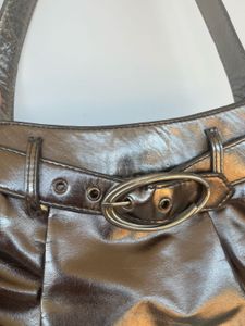 Chic Metallic Silver Shoulder Bag