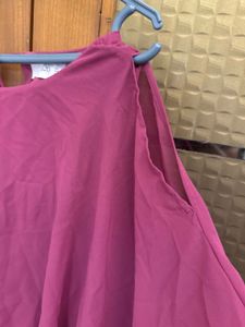 Sheer Purple Kazo top with inner lining