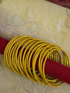 19 Set of Yellow Bangles