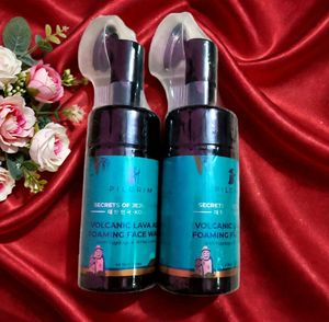Pilgrim Volcanic Lava Foaming Face Wash Duo