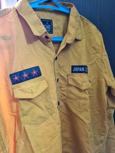 Men's Mustard Yellow Casual Shirt