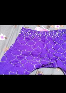 Purple Party Wear Lehenga With Dupatta Blouse