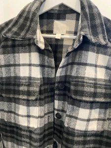 H&amp;M Checkered Overshirt Jacket