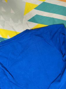 Blue Long Sleeve T-Shirt Casual Tee