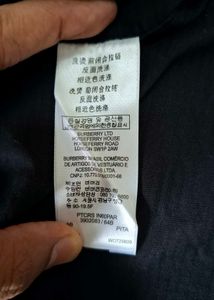 BURBERRY black solid casual shirt
