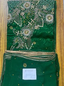 Unstich Embroidered Green suit.