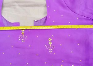 Elegant Purple Embellished Saree