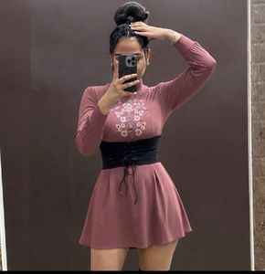 Chic Embroidered Mini Dress