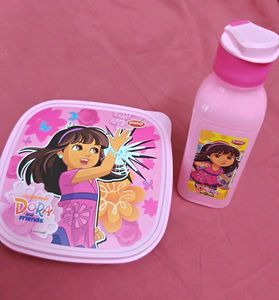 Cute Dora &amp; Friends Backpack Lunch Bag Set