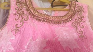 Pink Sequined Lehenga Choli Set