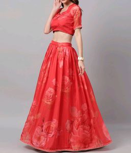 Lehenga &amp; Blouse With Dupatta