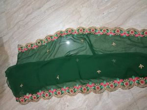 Elegant Green Embroidered Salwar Suit