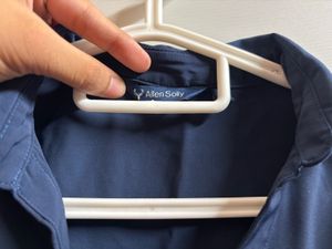 Navy Blue Sleeveless Collared Top