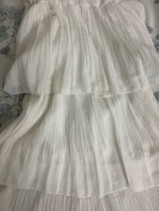 White Tiered skirt