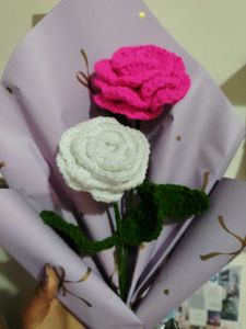 Crocheted Rose Bouquet