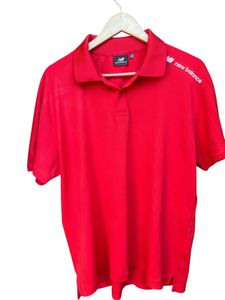 New Balance Red Performance Polo Shirt – Xl