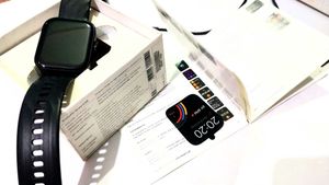 Jet black noise smart watch