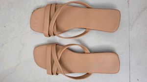 Stylish Beige Flat Sandals