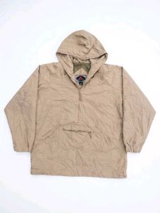 Men's Tan Anorak Hooded Jacket