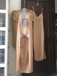 Vintage Lingerie Set - Robe & Slip