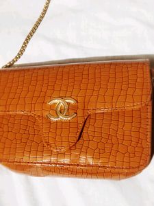 Chic Crocodile Embossed Shoulder Bag