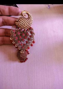 Peacock Design Jhumka Earrings