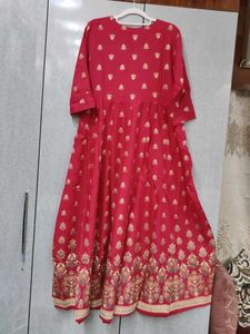 Beautiful Red Embellished Kurta