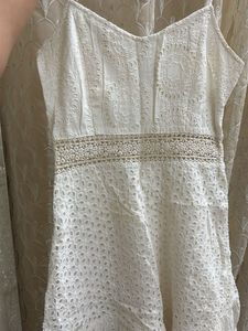 Elegant White Eyelet Sundress for breezy summers