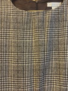 Classic Plaid Sleeveless Dress woollen