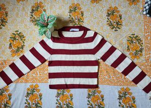 Retro Striped Polo Shirt