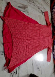 2 Layered Red Kurti