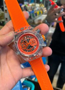 Hublot Blue Rubber Strap Watch PREMIUM MENS WATC