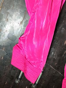 Vibrant Pink Silk Salwar Pants